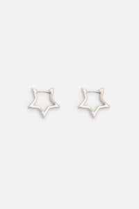 Black Friday - Star Hug Earrings - silver