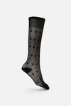 Black Friday - Hearts Long Mesh Socks - black