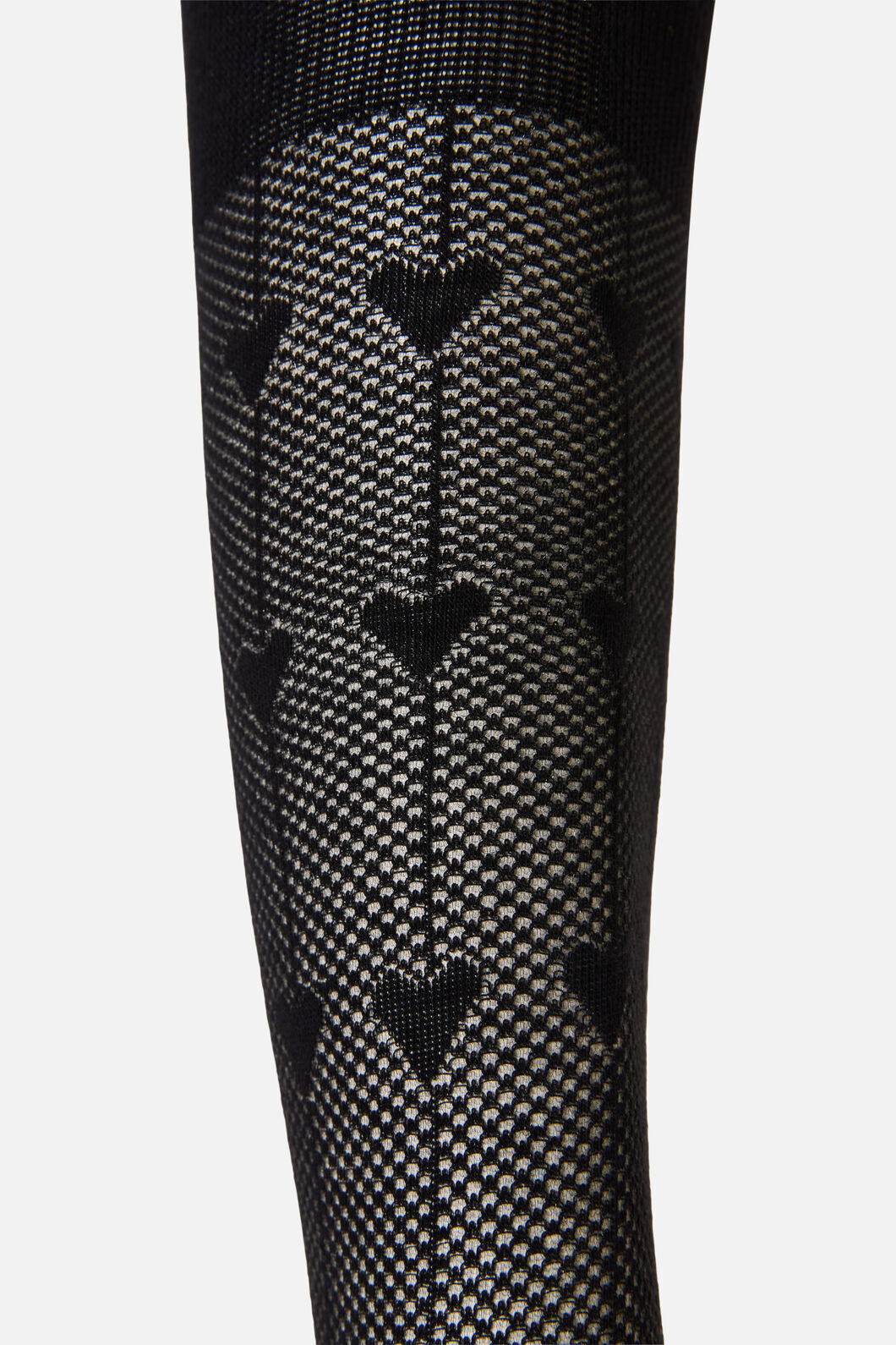 Black Friday - Hearts Long Mesh Socks - black