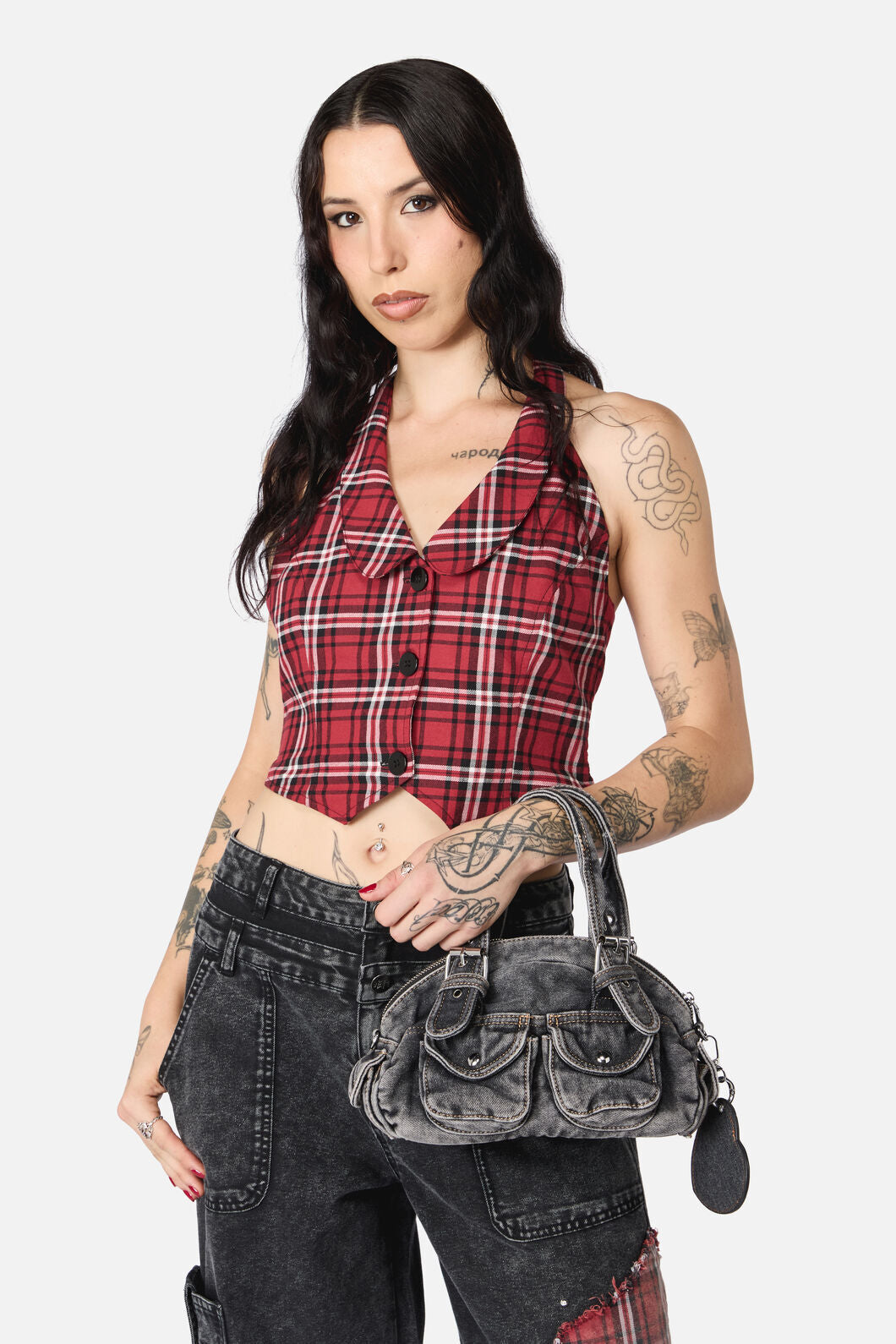 Black Friday - Black Denim Bag - black