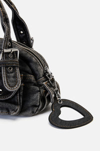 Black Friday - Black Denim Bag - black