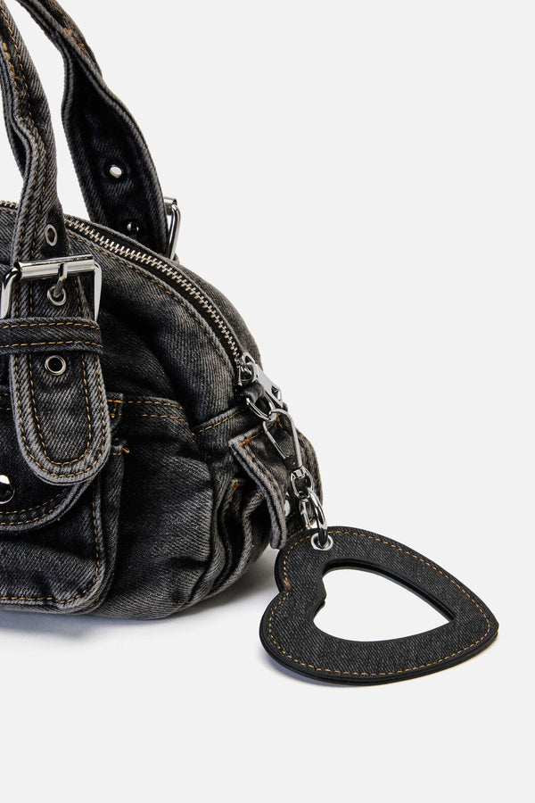 Black Friday - Black Denim Bag - black