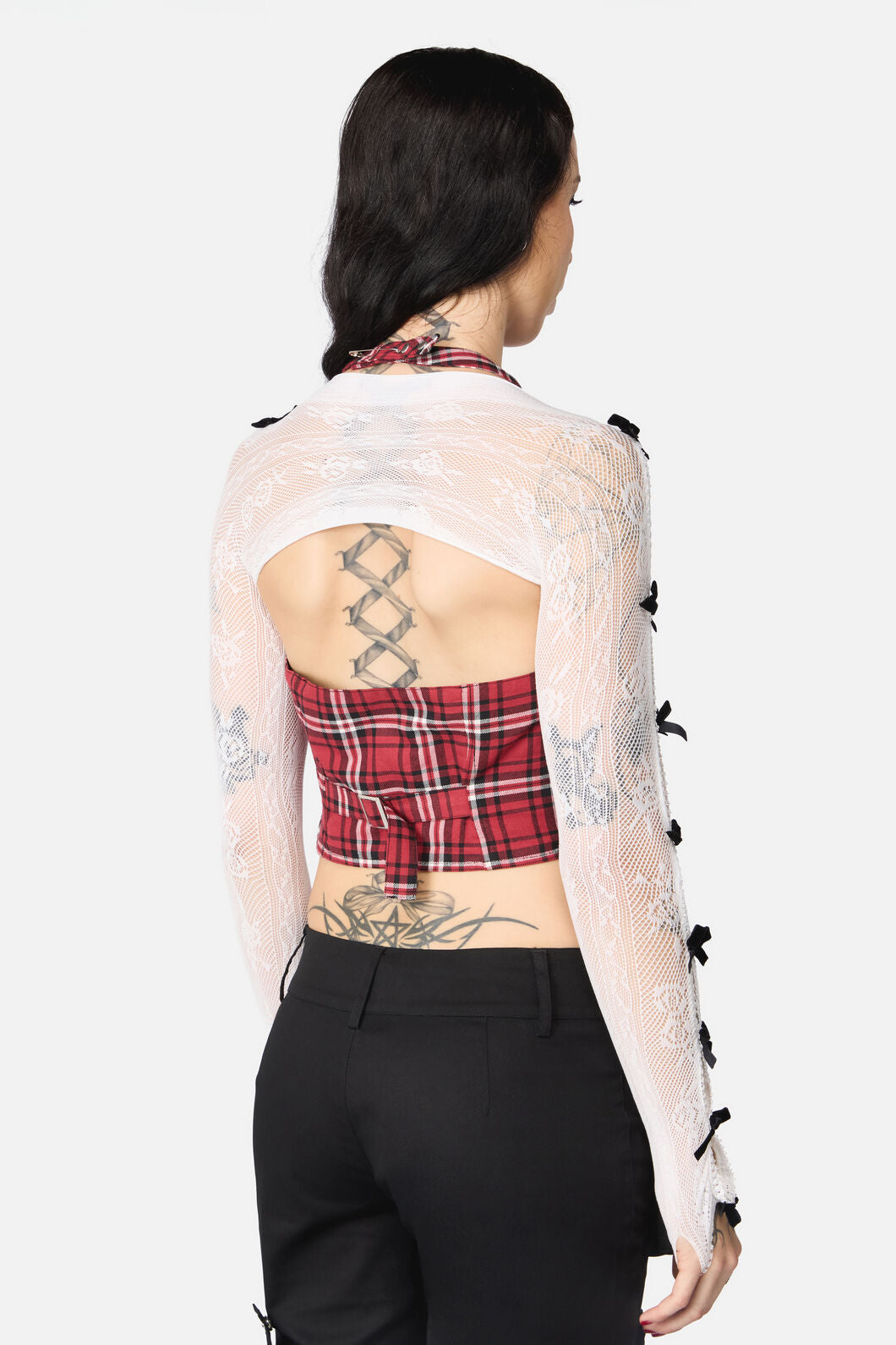 Black Friday - White Sweet Bow Sleeves - white