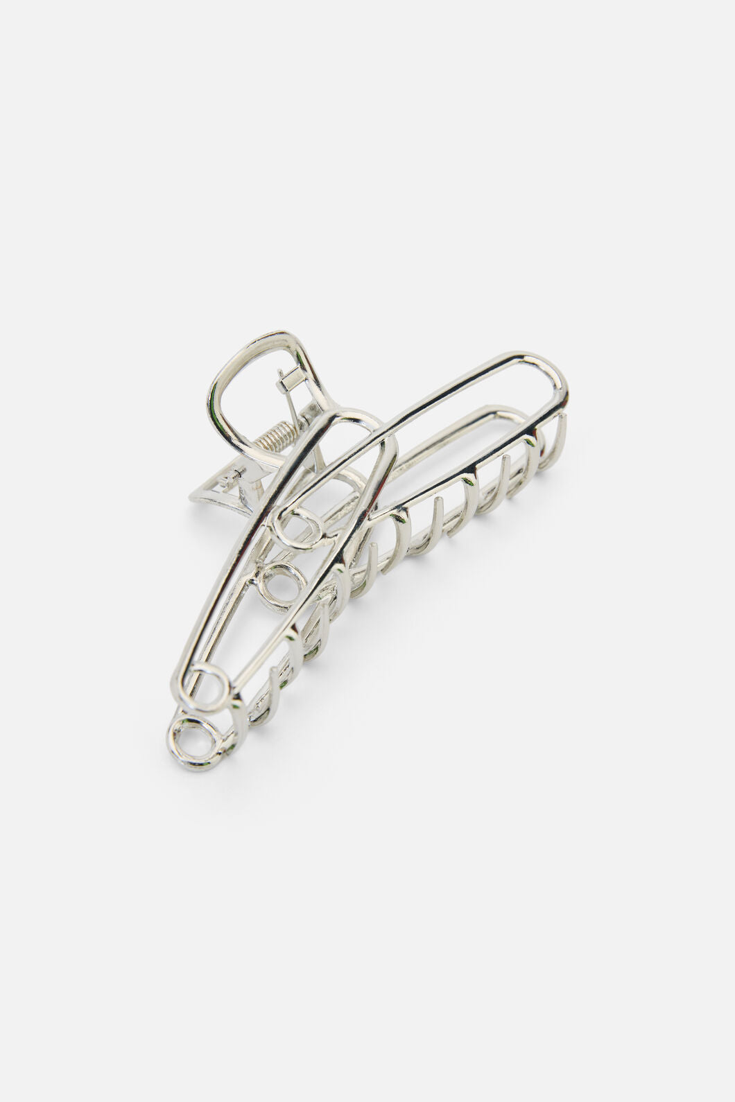 Black Friday - Safety Pin Claw Clip - silver
