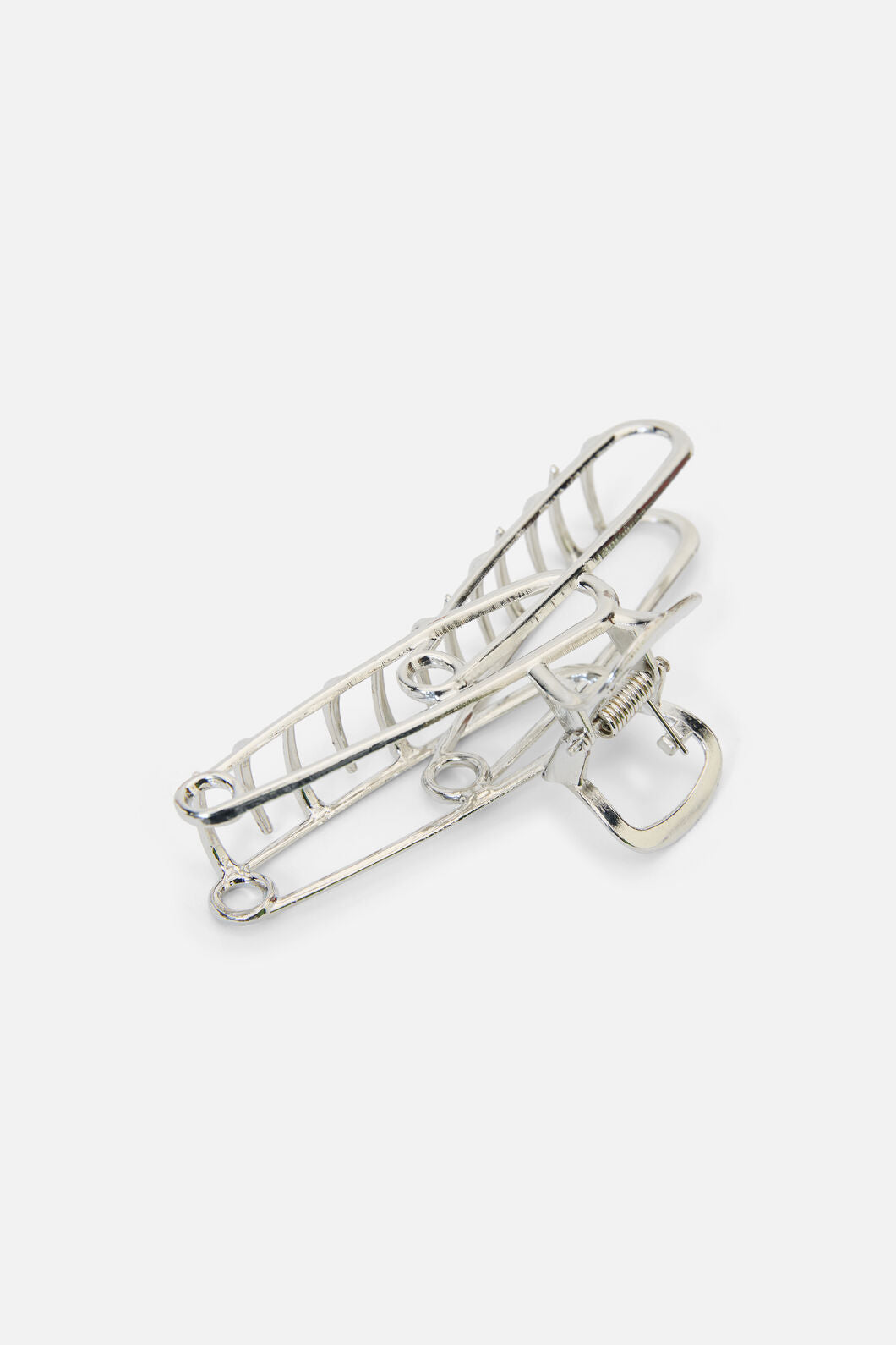 Black Friday - Safety Pin Claw Clip - silver