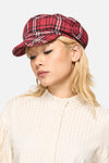 Black Friday - Louve Tartan Slouch Cap - red
