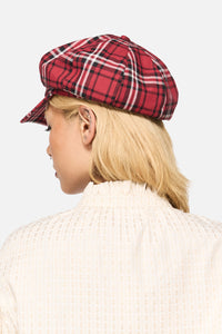 Black Friday - Louve Tartan Slouch Cap - red