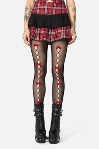 Black Friday - Black Sweet Bow Tights - black