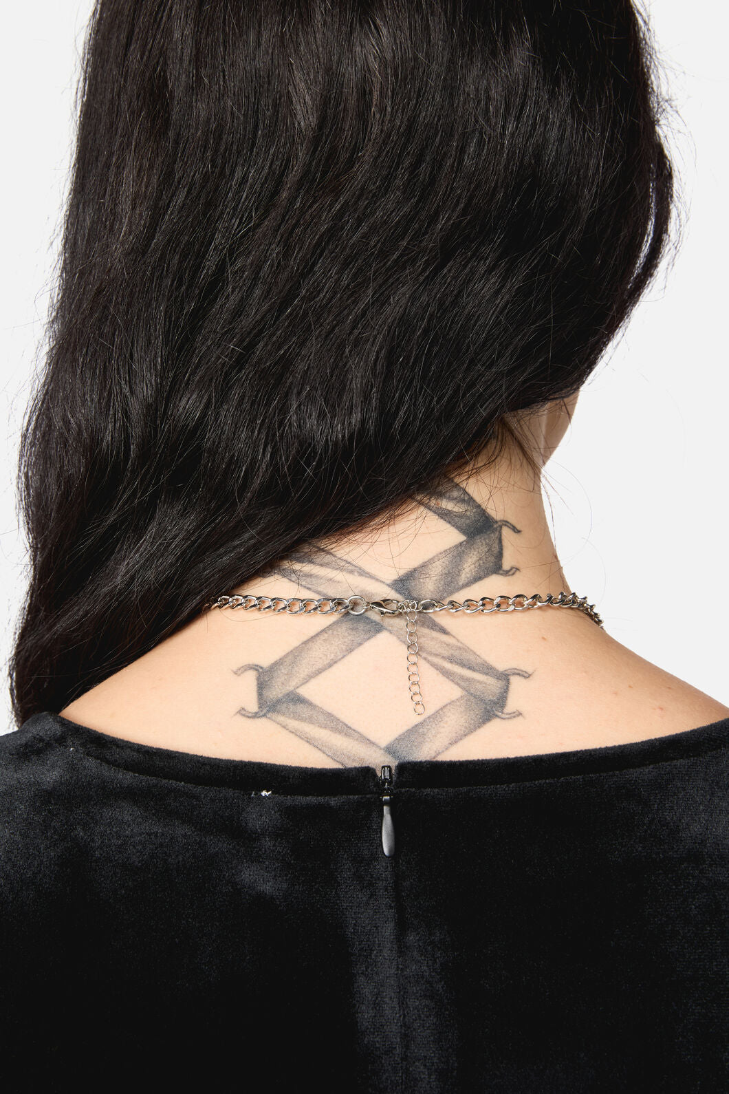 Black Friday - Goth Necklace - silver