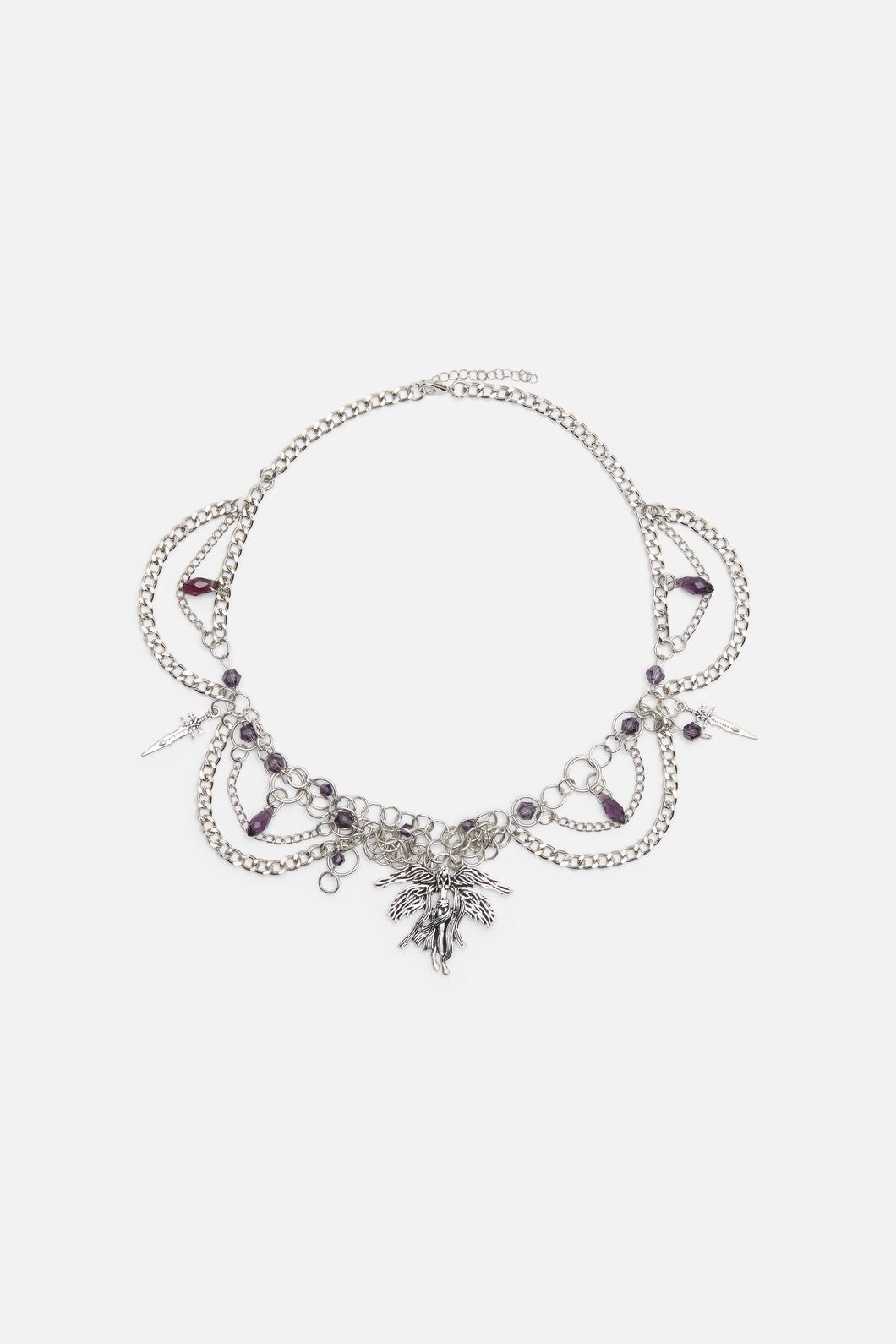 Black Friday - Goth Necklace - silver