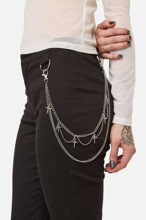 Black Friday - On The Stake Pant Chain - silver