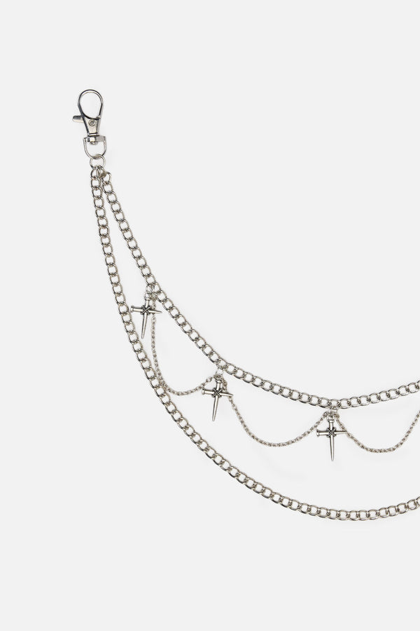 Black Friday - On The Stake Pant Chain - silver
