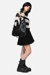 Black Friday - Star & Chain Slouch Bag - black