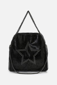 Black Friday - Star & Chain Slouch Bag - black