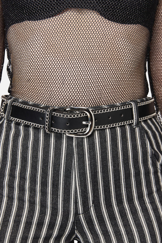 Black Friday - Chain Trim Belt - black