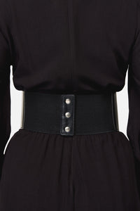 Black Friday - Side Ringed Corset Belt - black