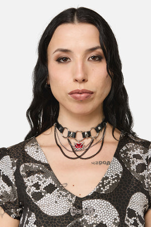 Black Friday - Mix Charm Choker - black