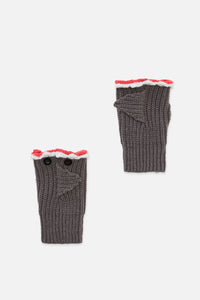 Black Friday - Shark Fingerless Gloves - grey