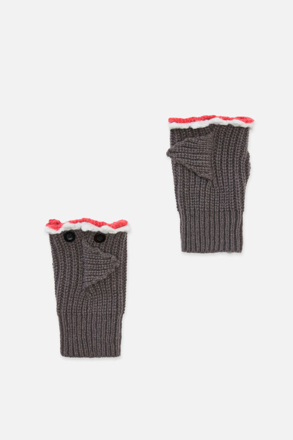Black Friday - Shark Fingerless Gloves - grey