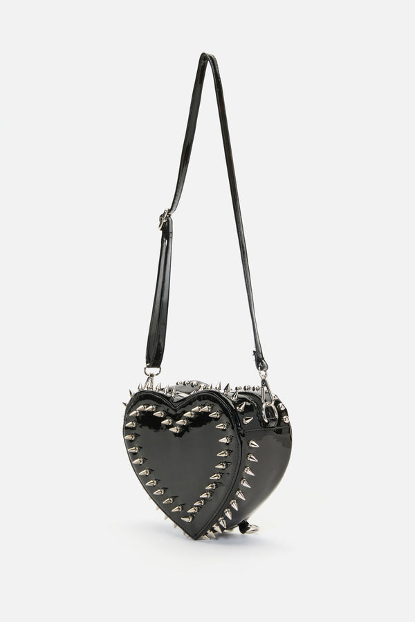 Black Friday - Spiked Heart Two Way Bag - black