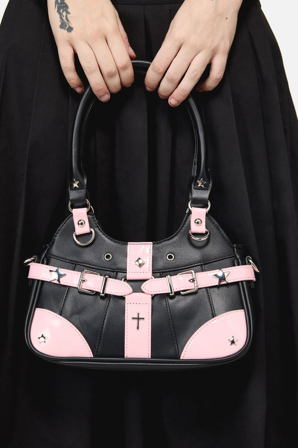 Black Friday - Black & Pink Handbag - black-pink