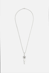 Black Friday - Sword Pendant Necklace - silver