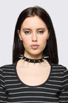 Black Friday - Spike Narrow Choker - black
