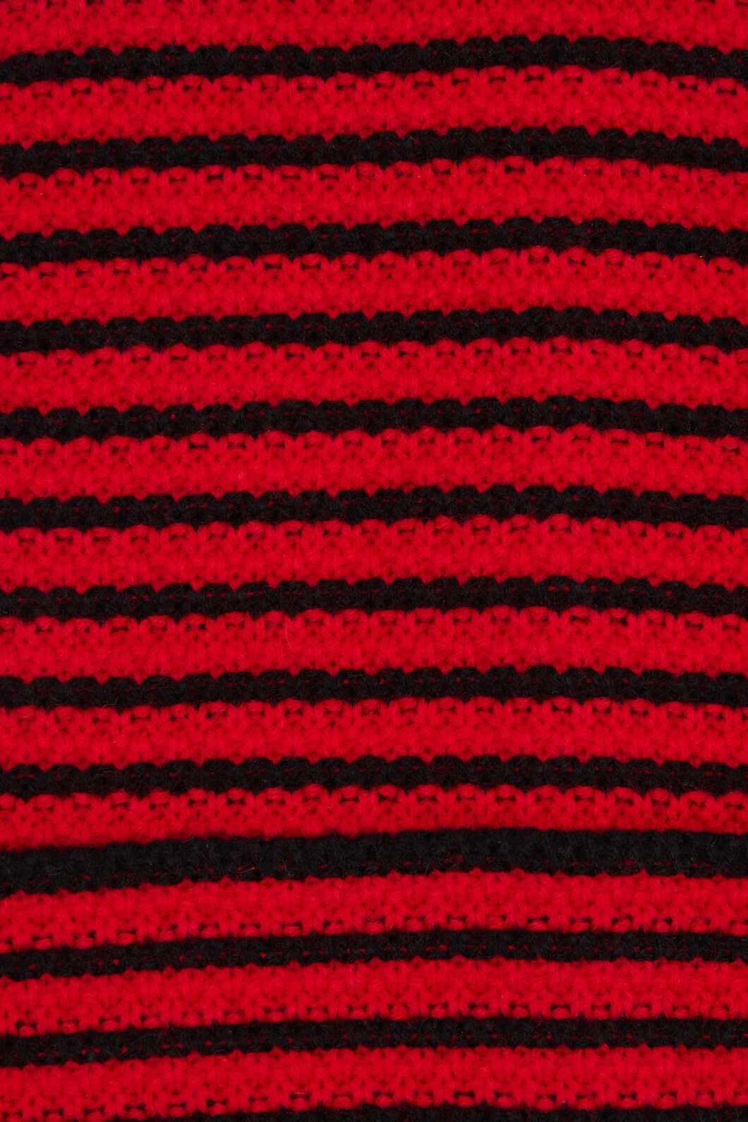 Black Friday - Pointed Knitted Beanie - black-red