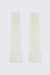 Black Friday - Lace Bottom Leg Warmers - white