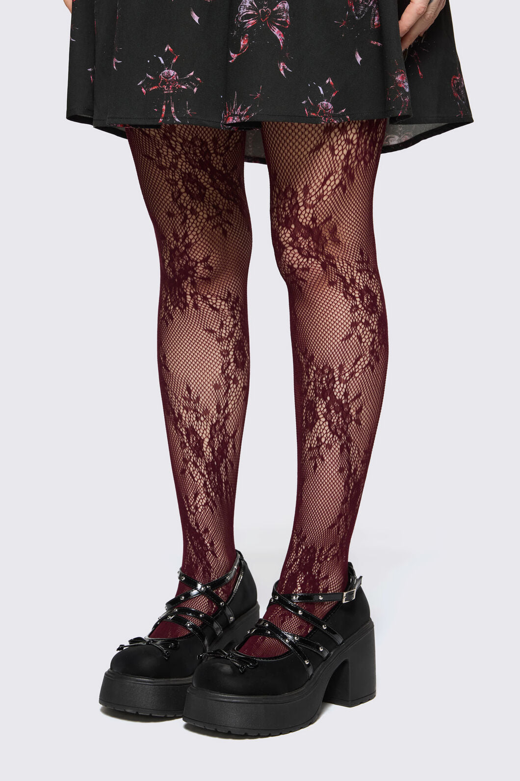 Black Friday - Burgundy Budding Romance Tight - burgundy