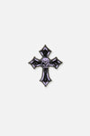 Black Friday - Trad Emo Cross Pin - lilac