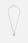 Black Friday - Skull Dagger Necklace - silver