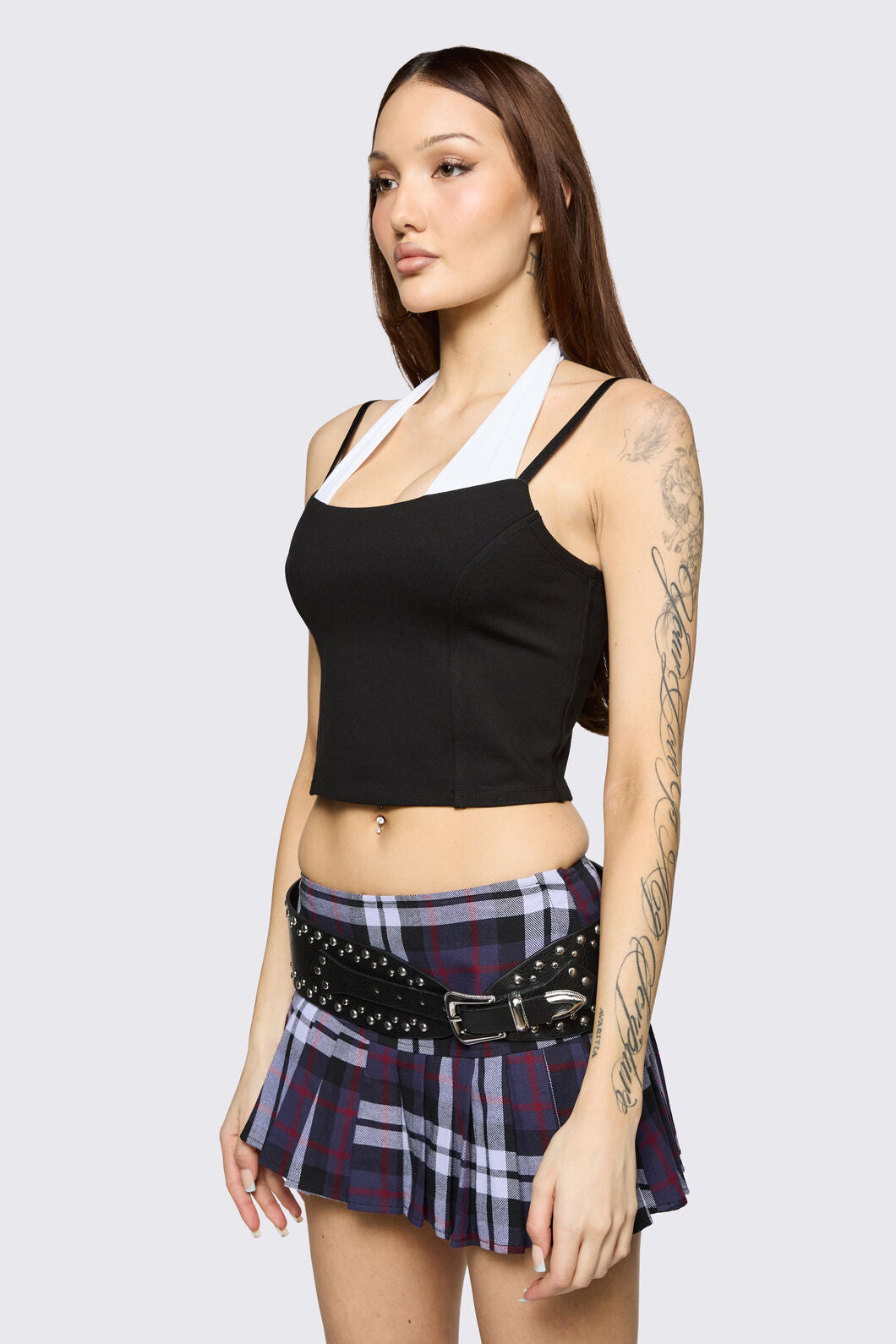 Black Friday - Studded Hip Waist Belt - black