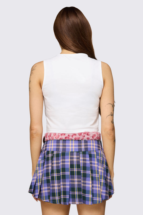 Black Friday - Fluffy Pink Belt - pink