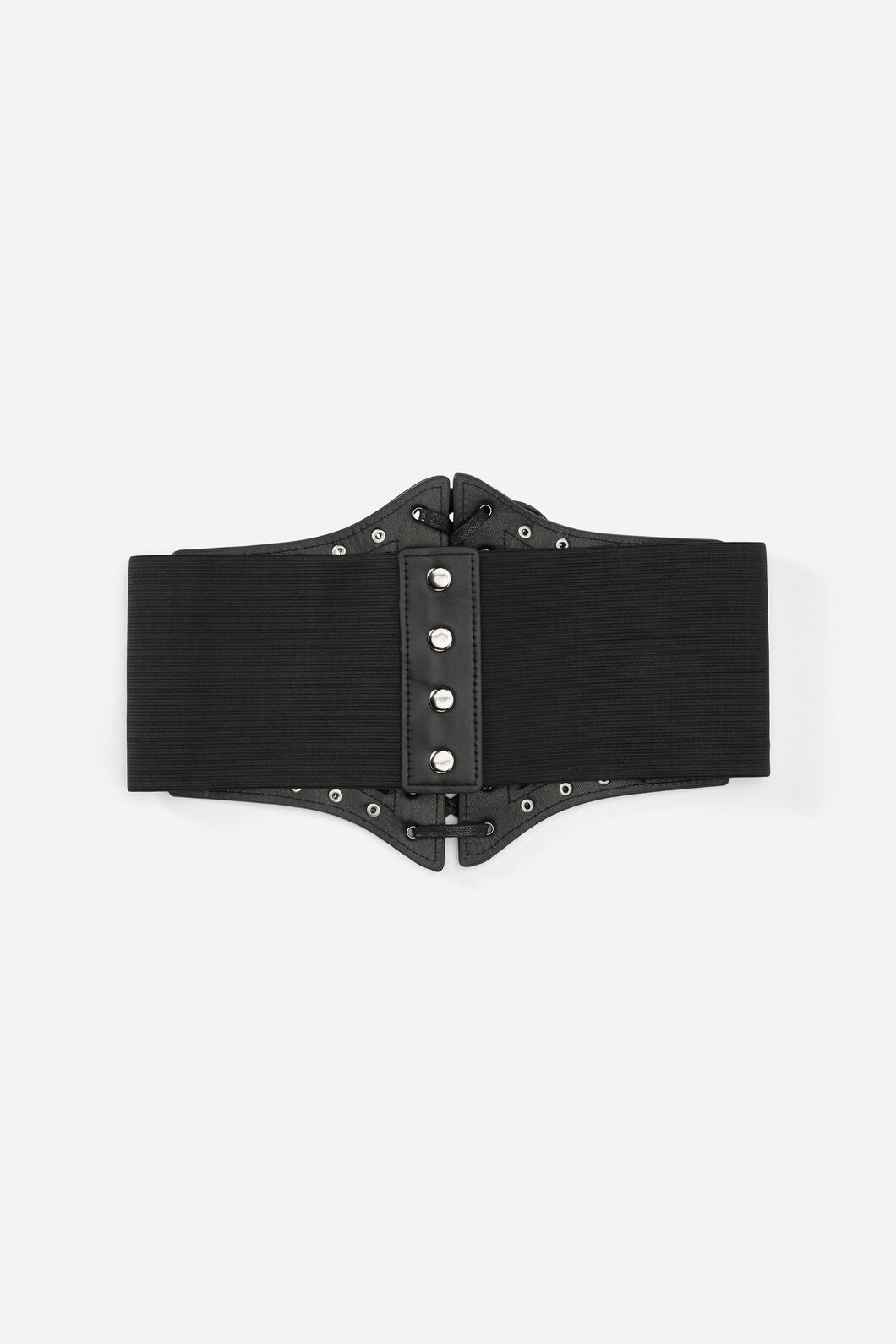 Black Friday - Fishnet Mesh Stud Corset Belt - black