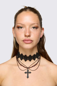 Black Friday - Layer & Lace Choker - black
