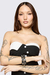 Black Friday - Spike Double Band Cuff - black