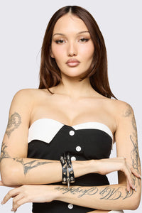 Black Friday - Spike Double Band Cuff - black