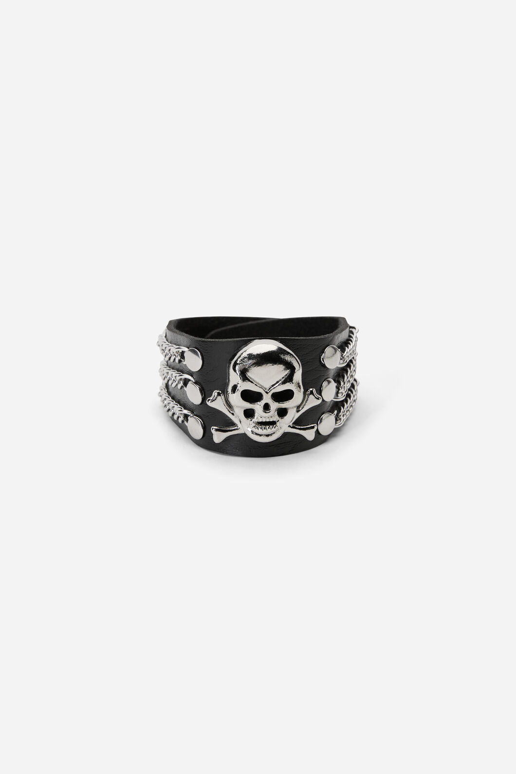 Black Friday - Chain & Skull Cuff - black