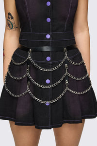 Black Friday - Chained In Skirt Belt - black