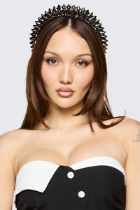 Black Friday - Spiked Headband - black-silver
