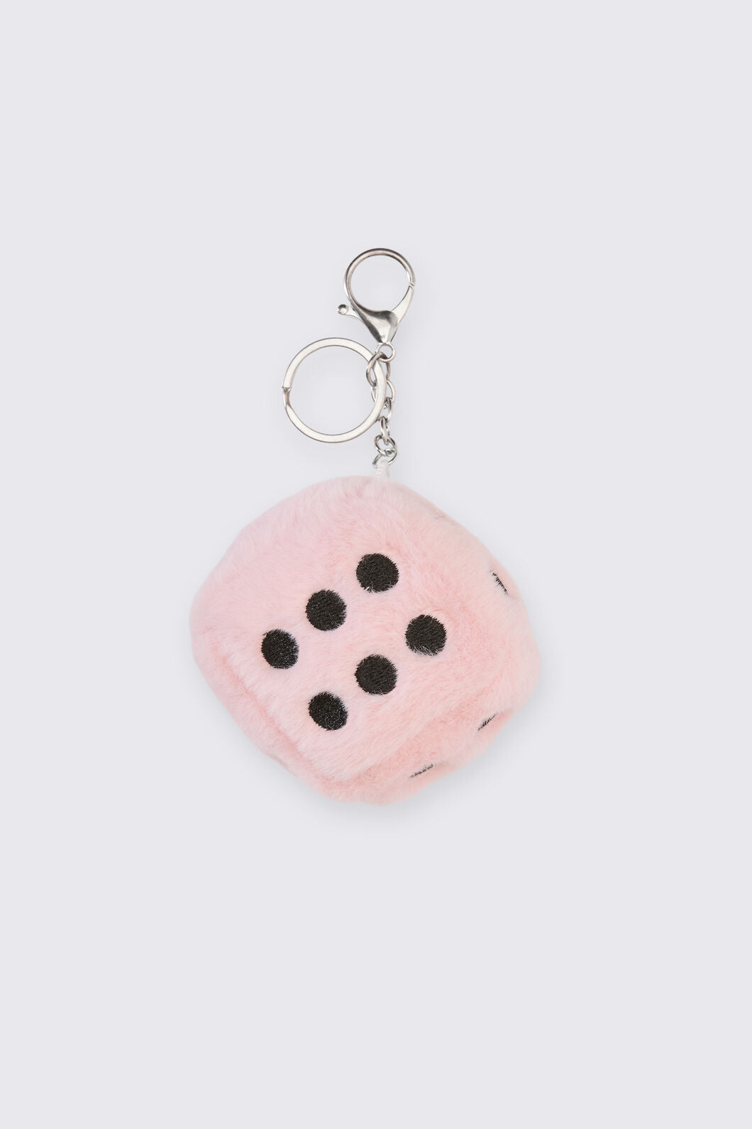 Black Friday - Fluffy Dice Charm - pink