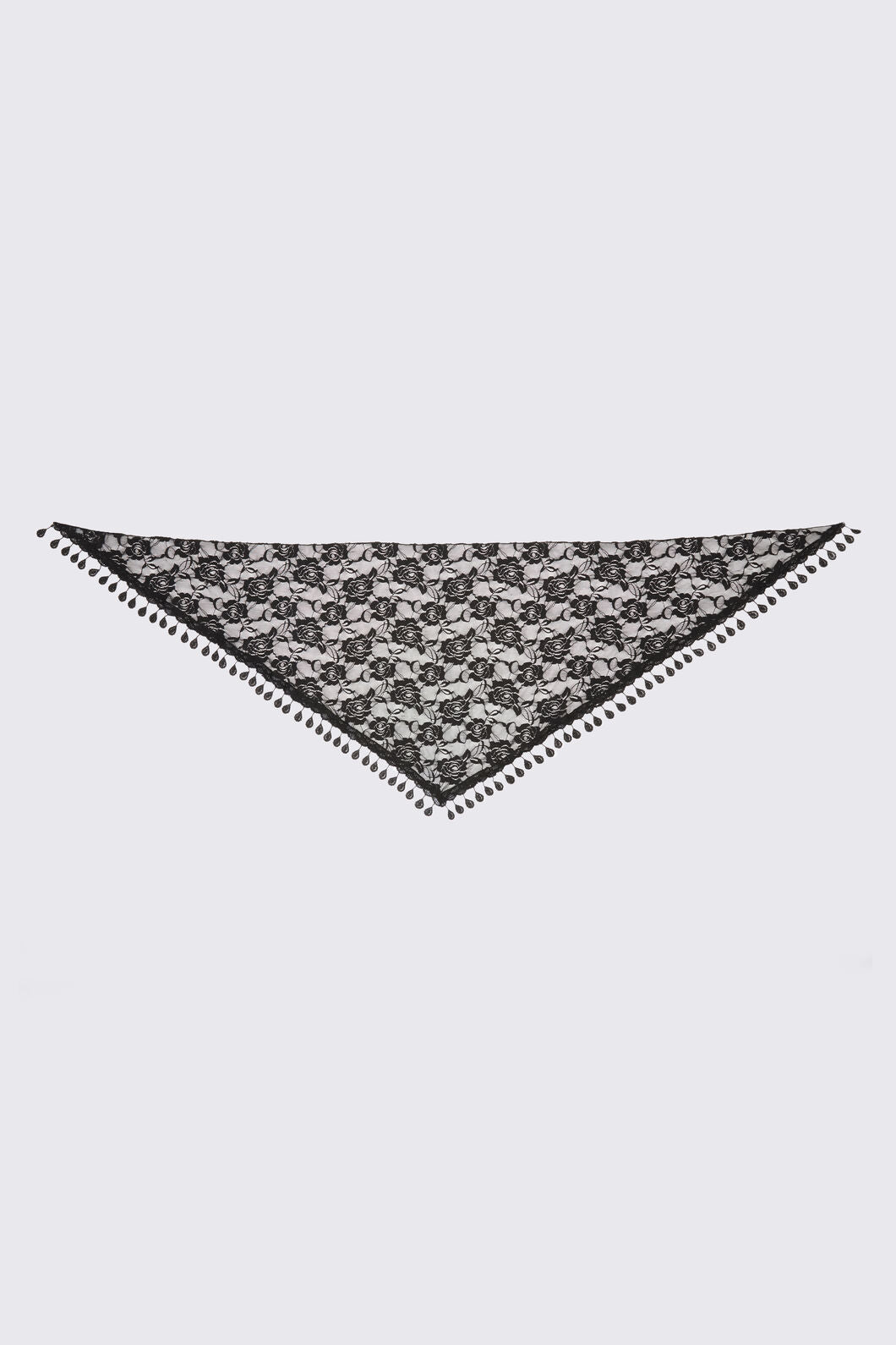 Black Friday - Floral Lace Scarf Shawl - black