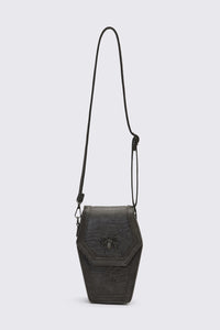 Black Friday - Spider Coffin Crossbody Bag - dark-grey