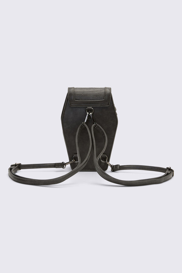 Black Friday - Spider Coffin Crossbody Bag - dark-grey