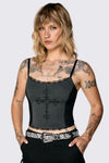 Black Friday - Snake Print Belt - black-white