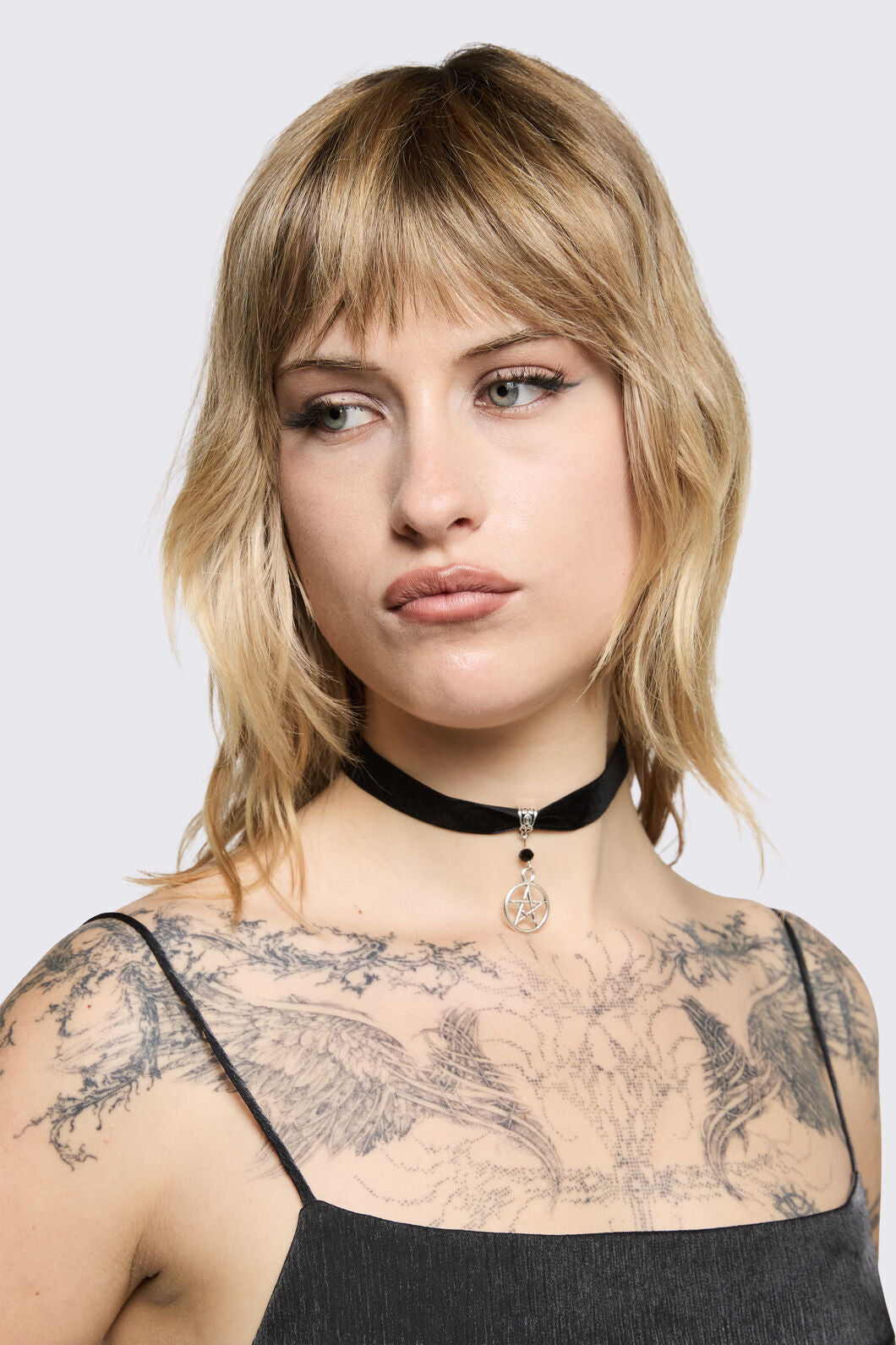 Black Friday - Simple Pentagram Choker - black
