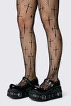 Black Friday - Crosses Fishnets - black