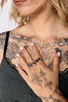 Black Friday - Stackable Skull Ring - silver