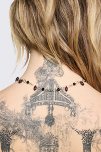 Black Friday - Gothic Statement Necklace - silver